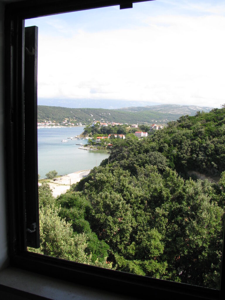 view of the shoreline from one of the rooms in our rentals